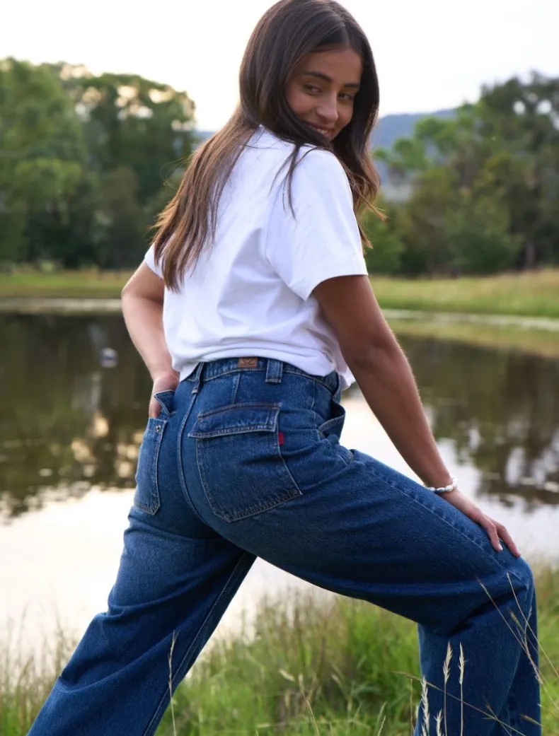 Lisa Wide Leg Jean Indigo