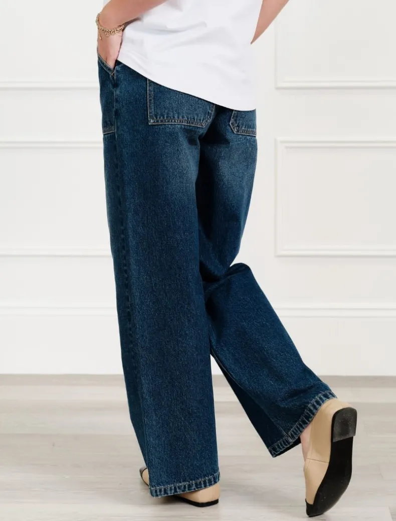 Lisa Wide Leg Jean Indigo
