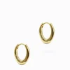 Long Oval Hoops Gold