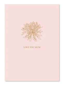 Love You Mum Flower Card