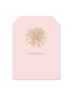 Love You Mum Flower Tag