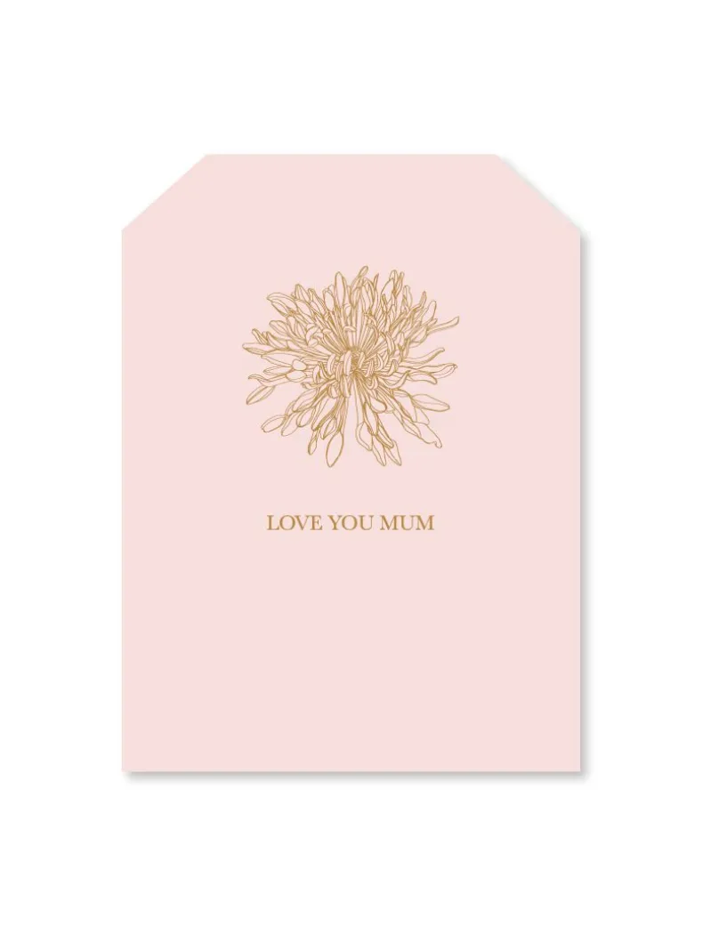 Love You Mum Flower Tag