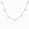 Lucienne Cubic Zirconia Spaced Necklace Rhodium