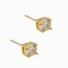 Lucienne Cubic Zirconia Studs 5mm Gold