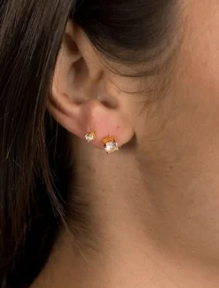 Lucienne Cubic Zirconia Studs 3mm Gold