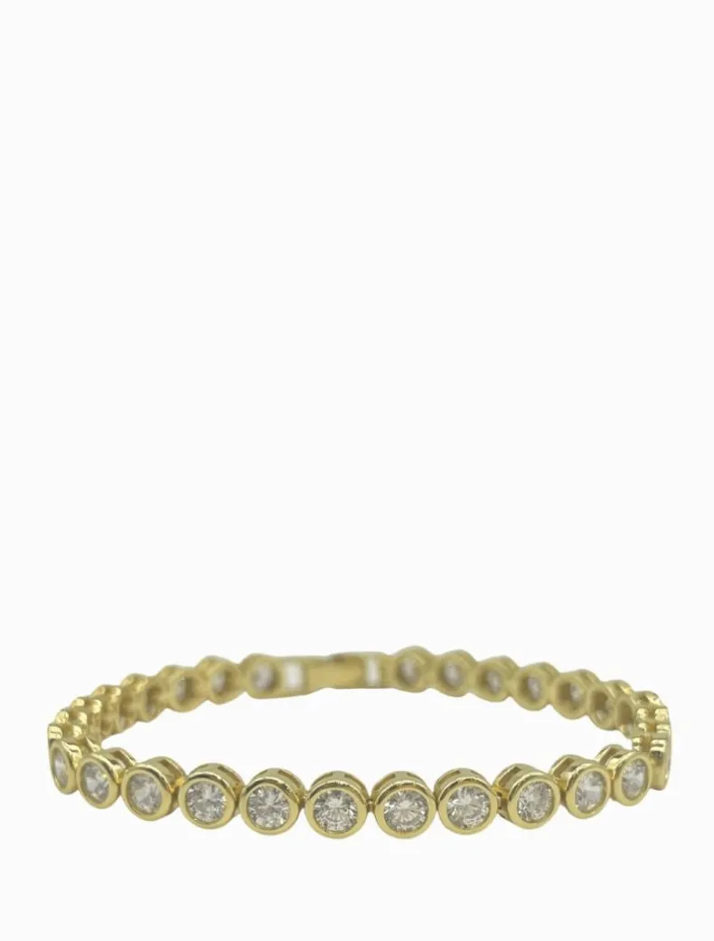 Lucienne Cubic Zirconia Tennis Bracelet Gold