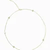 Lucienne Disk and Pearl Necklace Short Gold