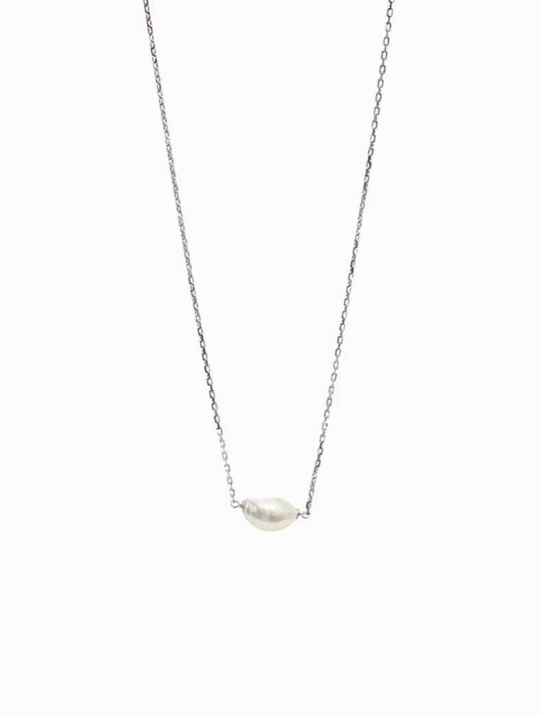 Lucienne Freshwater Pearl on Chain 925 Rhodium