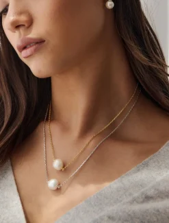 Lucienne Freshwater Pearl on Chain 925 Gold
