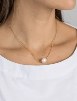 Lucienne Freshwater Pearl on Chain 925 Gold