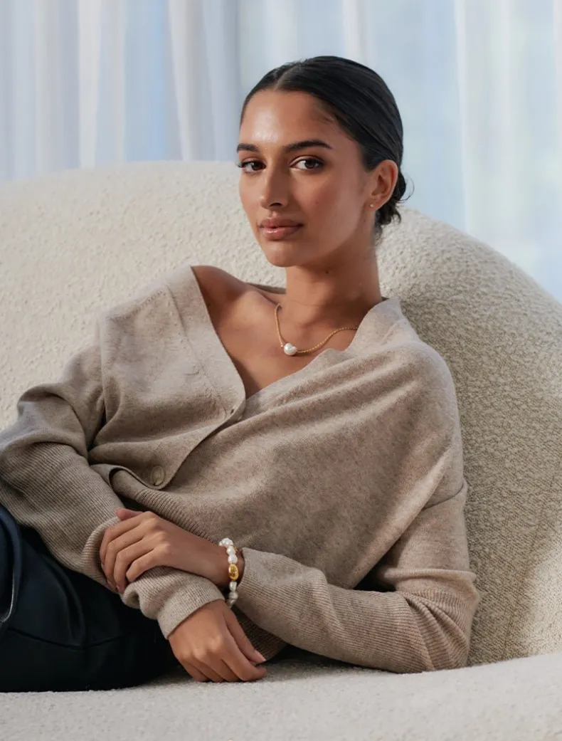 Lucienne Freshwater Pearl on Chain 925 Gold