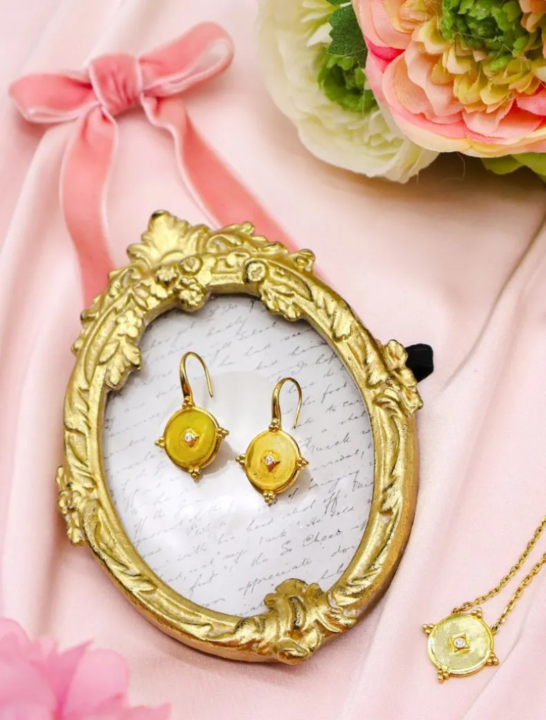 Lucienne Gold and Crystal Hooks