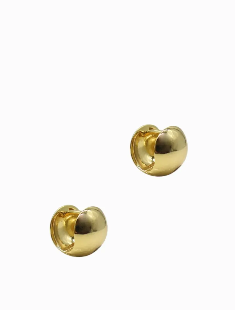 Lucienne Gold Ball Huggies