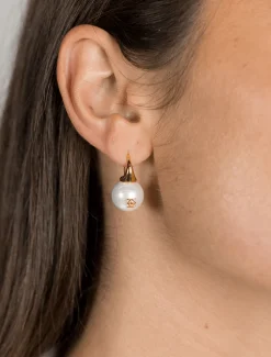 Lucienne Insignia Pearl Hooks Gold