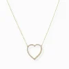 Lucienne Open Heart Necklace Gold