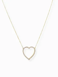 Lucienne Open Heart Necklace Gold