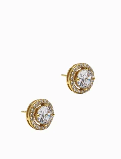 Lucienne White Crystal Surround Studs