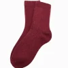 Luxurious Wool Blend Socks Merlot