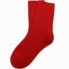 Luxurious Wool Blend Socks Red