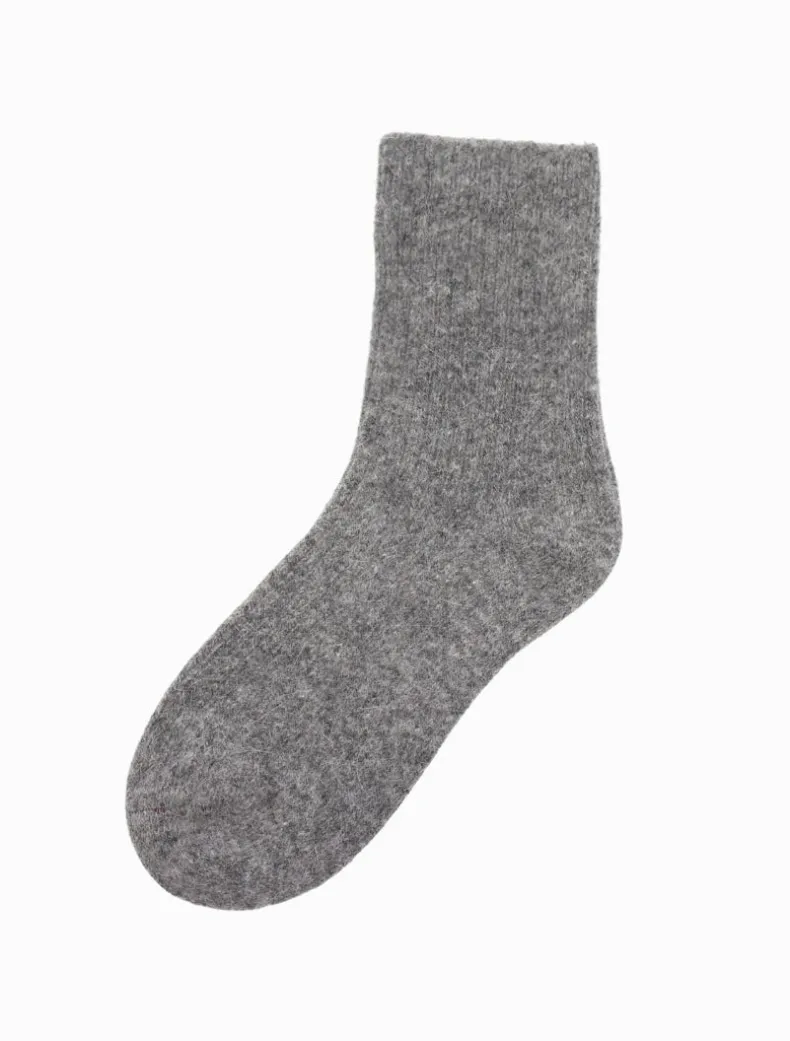Luxurious Wool Blend Socks Grey