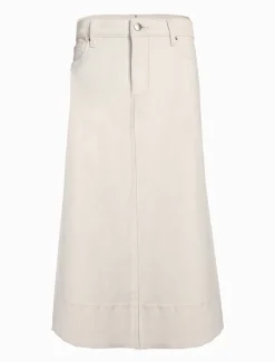 Madison Denim Skirt Bone