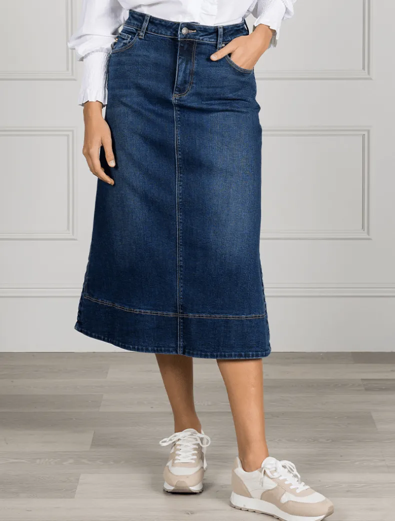 Madison Denim Skirt Indigo