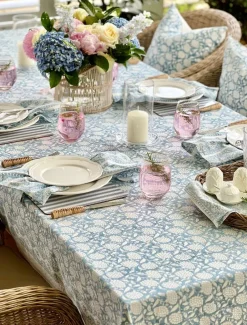 Majorelle Rectangle Tablecloth Blue 150cm x 320cm