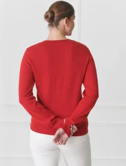 Melissa Crew Neck Knit Red