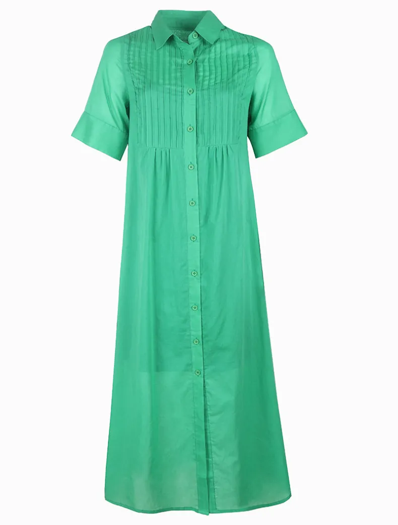 Molly Shirt Dress Green - FINAL SALE