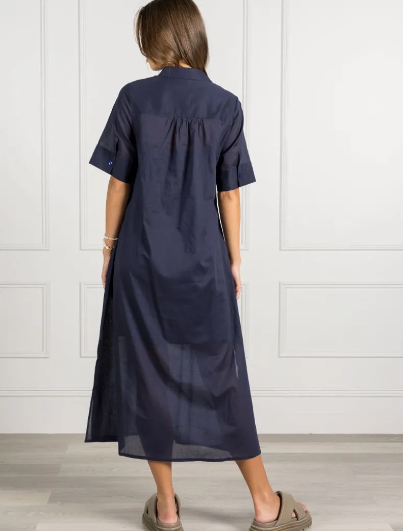 Molly Shirt Dress Navy - FINAL SALE