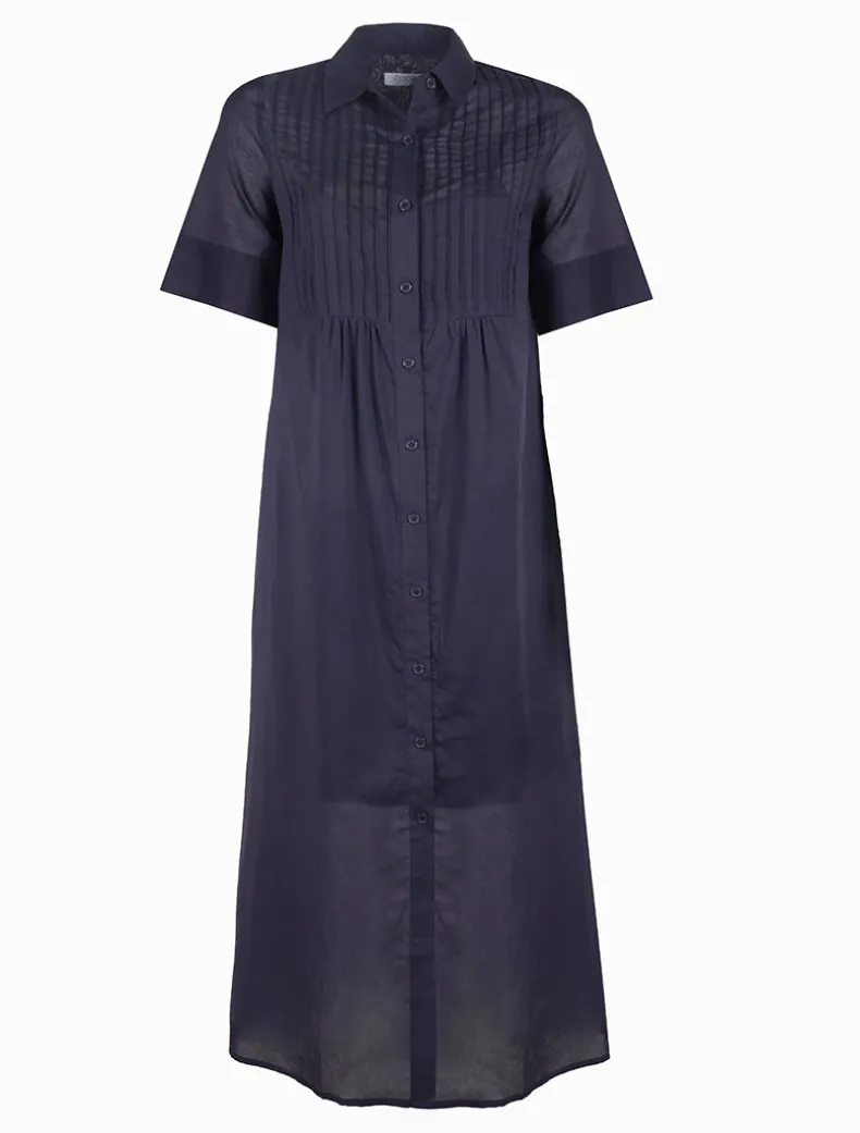 Molly Shirt Dress Navy - FINAL SALE