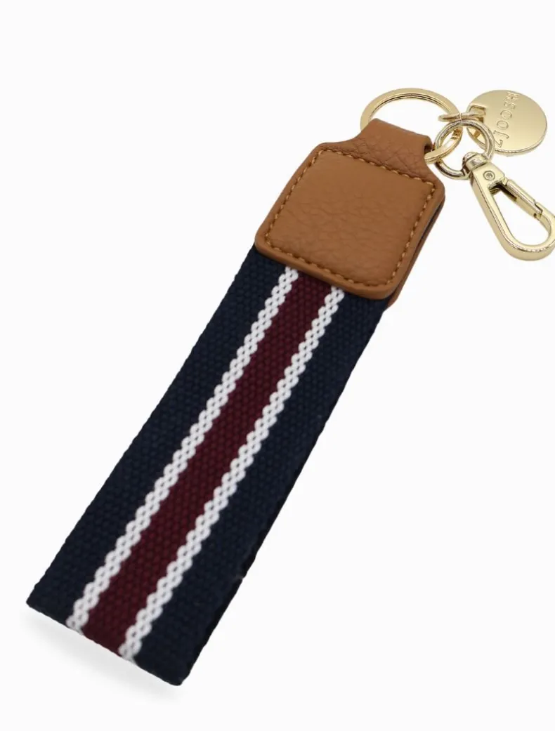 Odie Keyring Navy White Red