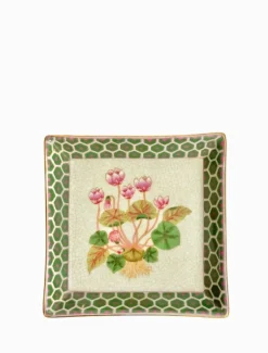 Oriente Savon Dish Flor De Lot Green