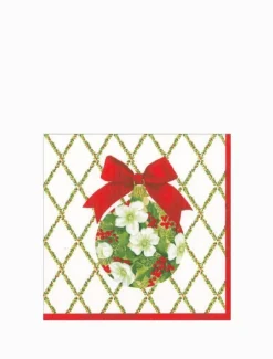 Ornament Trellis Cocktail Napkins 20pk