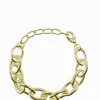 Oval Link Bracelet Gold