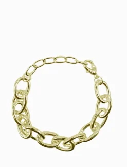 Oval Link Bracelet Gold