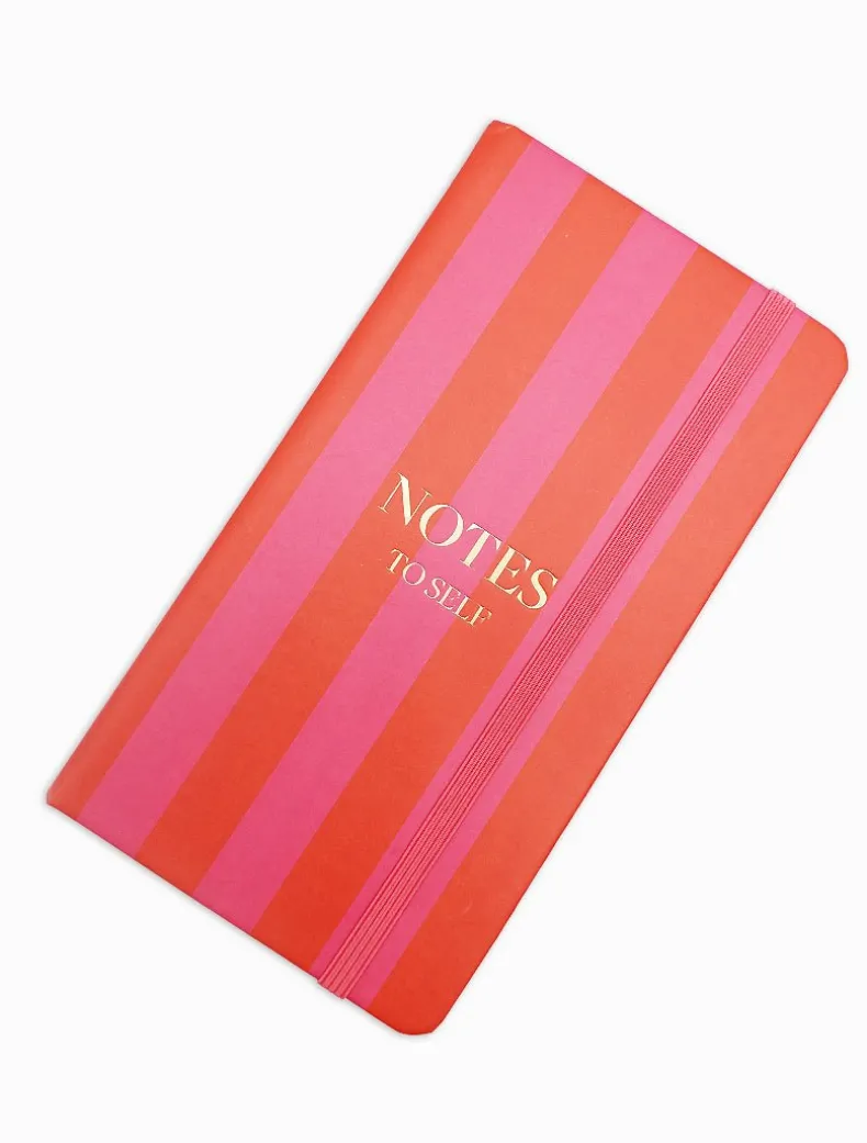 Paige Journal Pink Red Stripe