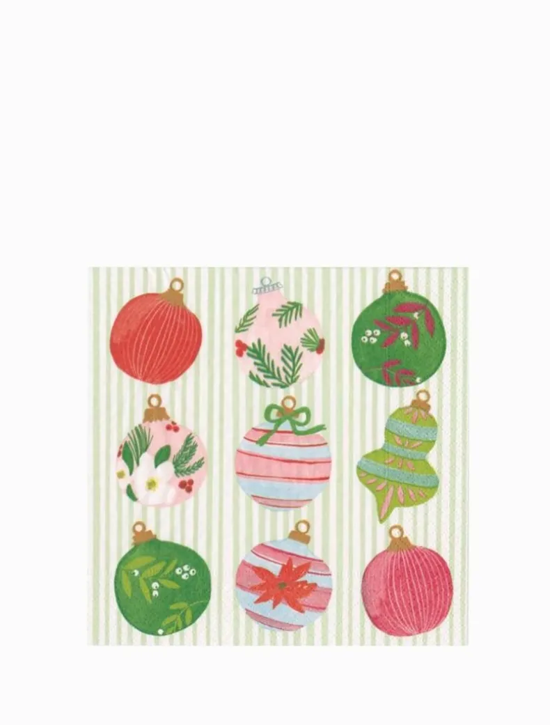 Painted Ornaments Cocktail Napkins 20pk