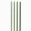Pale Eucalypt Dinner Candle 40cm (Pack of 4)