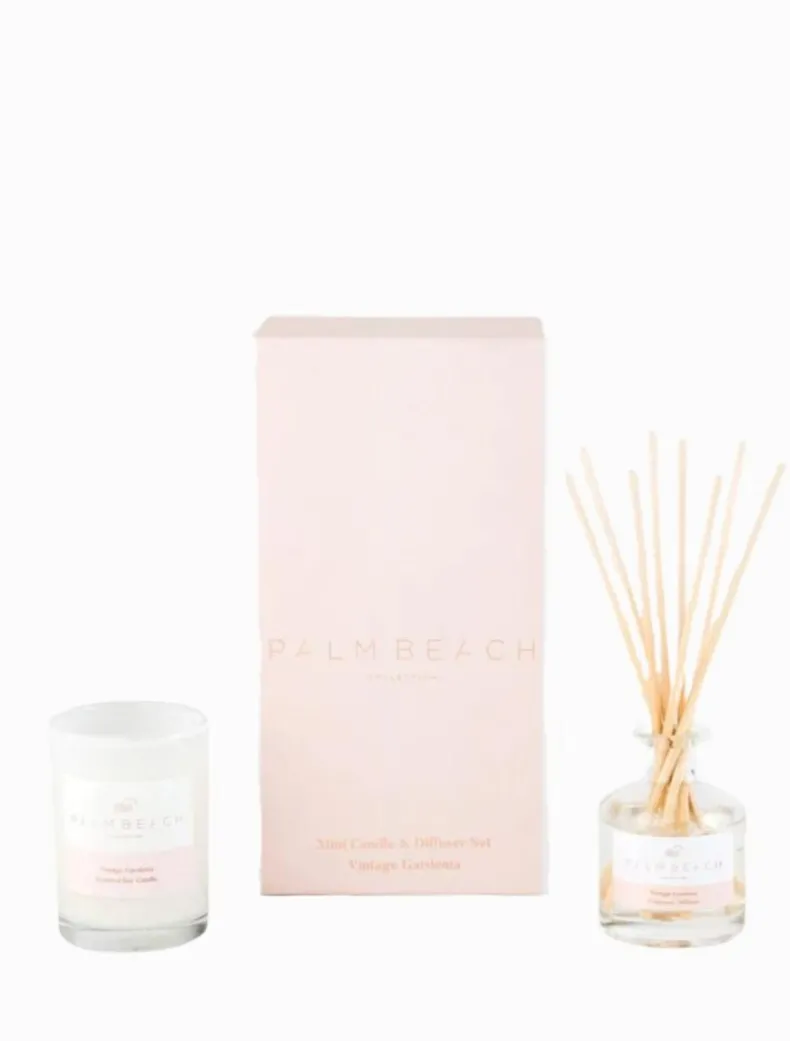 Palm Beach Mini Candle And Diffuser Vintage Gardenia