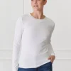 Paris Long Sleeve Classic Tee White