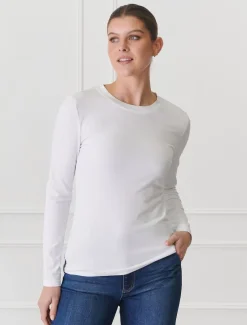 Paris Long Sleeve Classic Tee White
