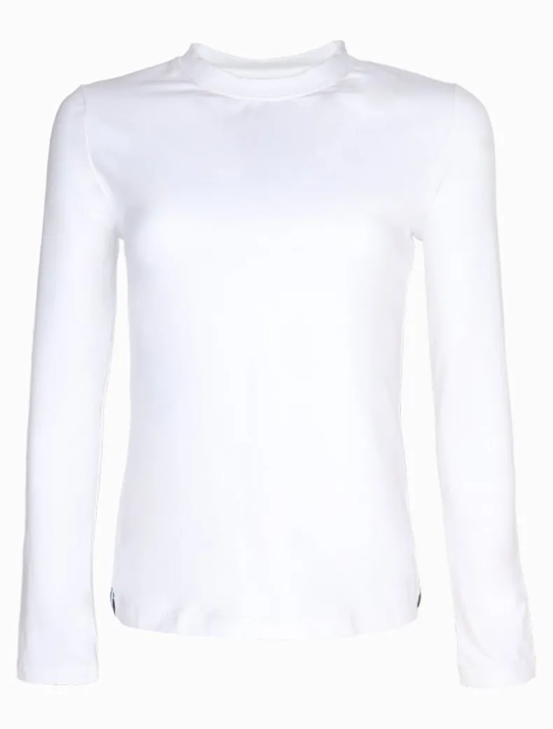 Paris Long Sleeve Classic Tee White
