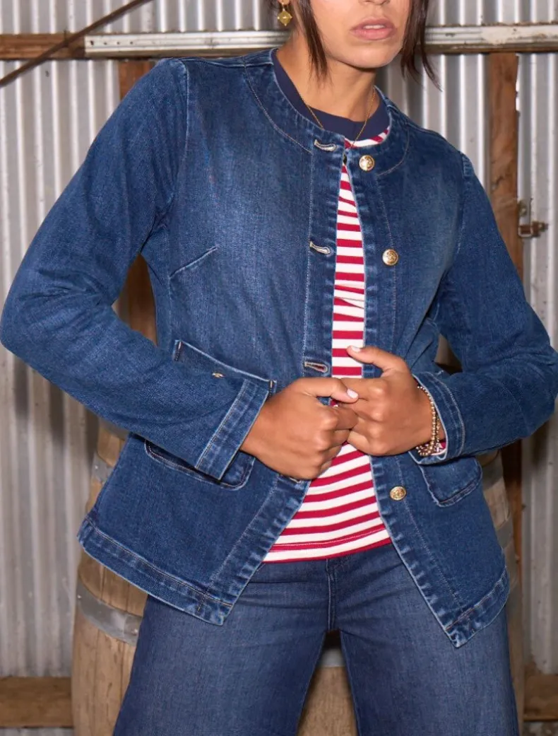 Paris Long Sleeve Tee Red White