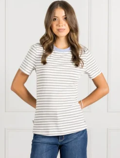 Paris Striped Tee Cloud - FINAL SALE