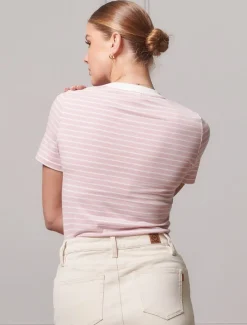 Paris Striped Tee Pink - FINAL SALE