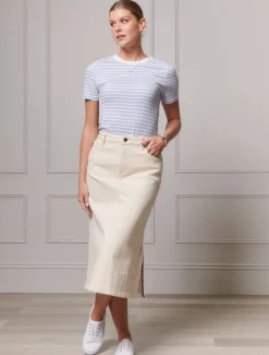 Paris Striped Tee Sky - FINAL SALE