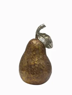 Pear Ornament Gold Large