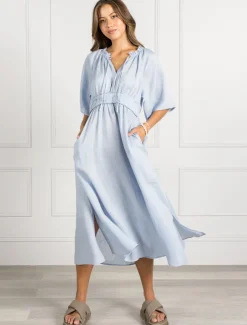 Peony Dress Sky - FINAL SALE