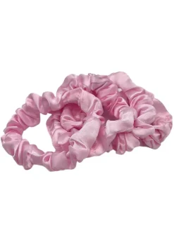 Pink Mini Scrunchie Set of 4
